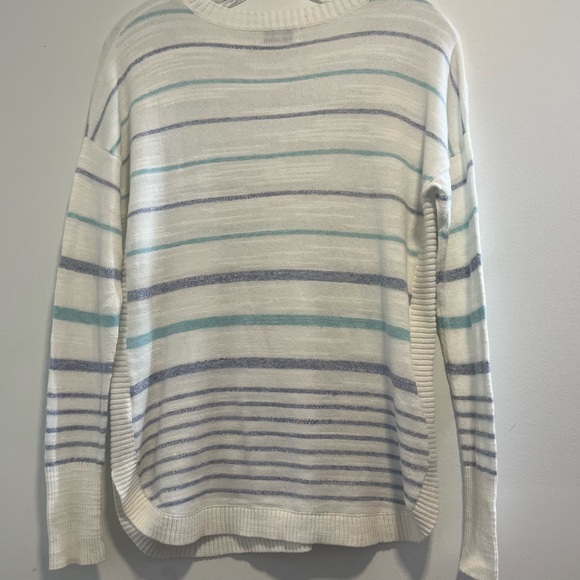VINEYARD VINES Stripe Relaxed Cotton Sweater - Picture 6 of 11